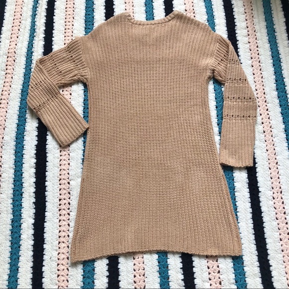 Tularosa Posey Fringe Trim Knit Sweater Dress - Picture 3 of 8